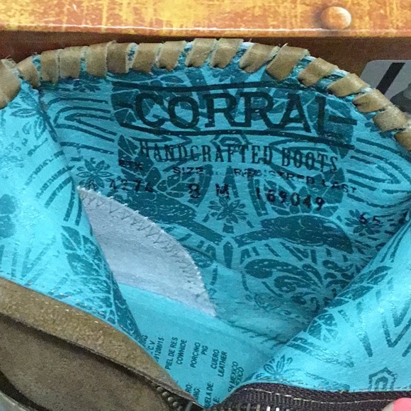 Brown suede booties sz8 - Picture 4 of 6